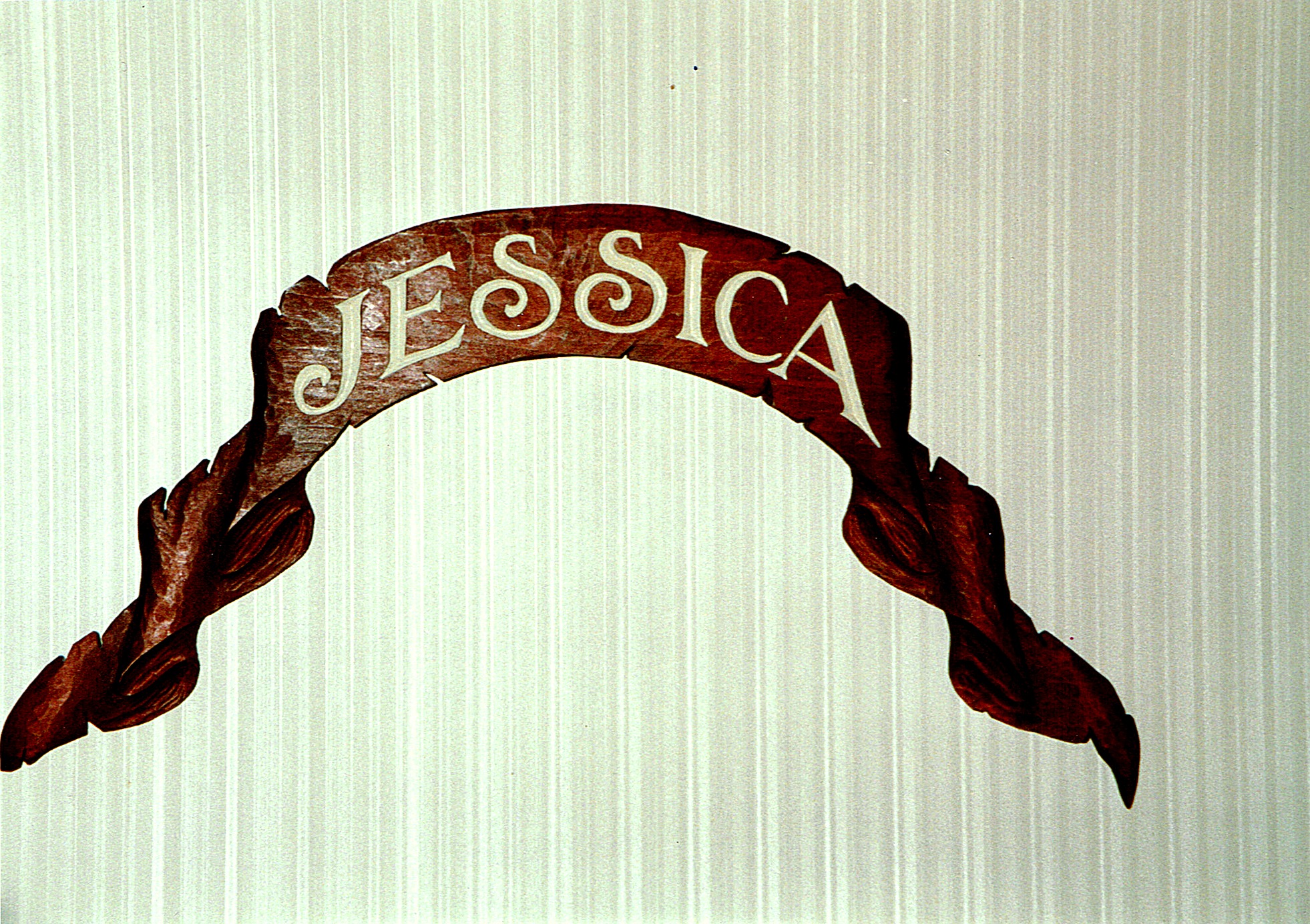 Carved Name Banner — Hand-Carved Lettering