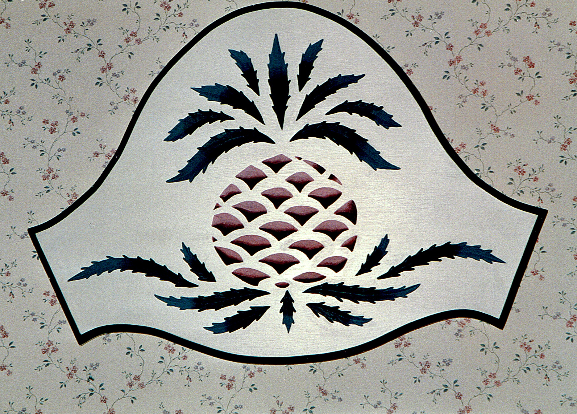 Decorative Panel — Carved Pineapple Motif